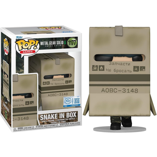 Funko Pop! Games: Metal Gear Solid Snake Eater (1177) Snake In Box (Special Edition) Vinyl Figure 9cm