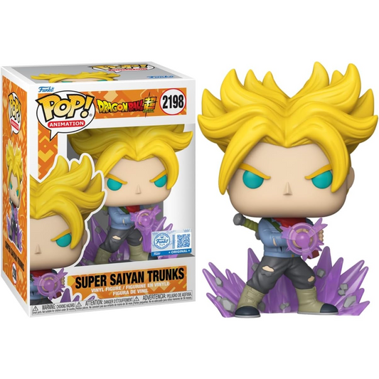 Funko Pop! Animation: Dragonball Super (2198) Super Saiyan Trunks (Special Edition) Vinyl Figure 9cm