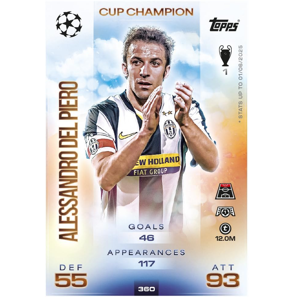 Topps Match Attax UEFA Champions League 2025/26 Gladiators Spartans Mega Tin Box Carte Calcio