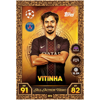 Topps Match Attax UEFA Champions League 2025/26 Gladiators Battlers Mega Tin Box Carte Calcio
