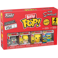 Funko Bitty Pop! The Simpson (4 Pack) w/ Bitty Display Chase Edition - Mini Vinyl Figure 2cm