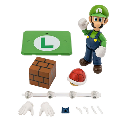 Bandai Namco S.H. Figuarts: Luigi (Super Mario) - Figure Articolata 16cm Tamashi Nations