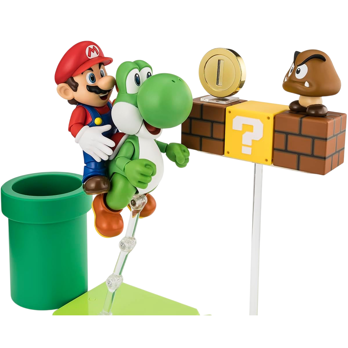 Bandai Namco S.H. Figuarts: Set di gioco Super Mario - Action Figure Tamashi Nations