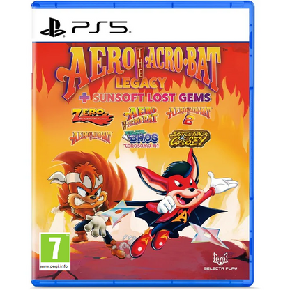 Aero The Acro-Bat Legacy + Sunsoft Lost Gems PS5 Videogioco Playstation 5 PAL EU Multilingua Italiano (Preordine)