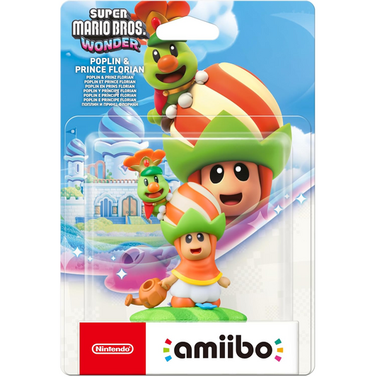 Amiibo Super Mario Bros. Wonder: Poplin & Prince Florian Figure Nintendo Switch