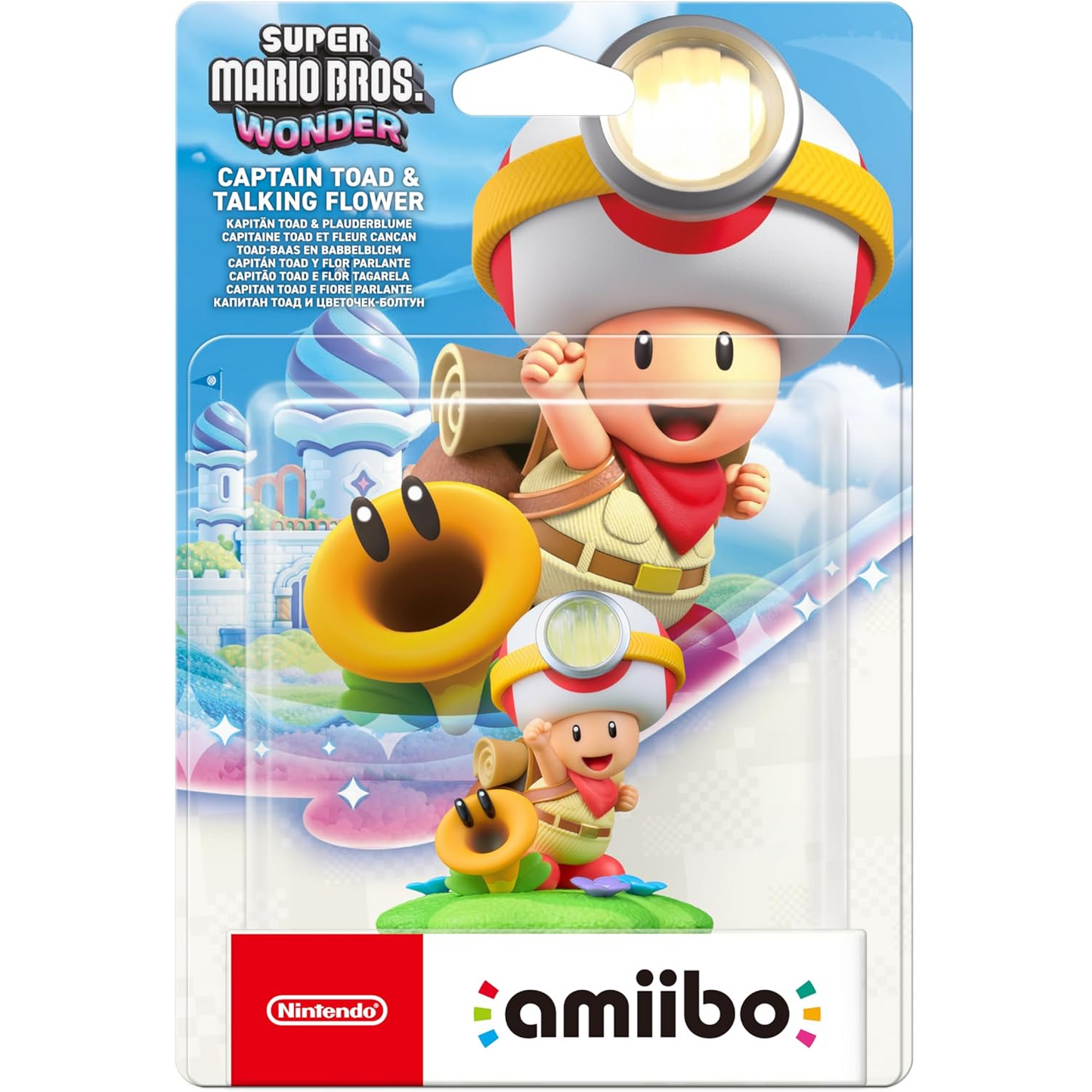 Amiibo Super Mario Bros. Wonder: Captain Toad & Talking Flower Figure Nintendo Switch
