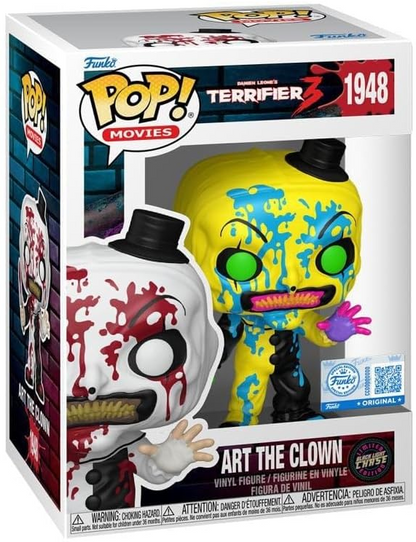 Funko Pop! Terrifier 3 (1948) Art The Clown Limited Black Light Chase Edition - Vinyl Figure 9cm
