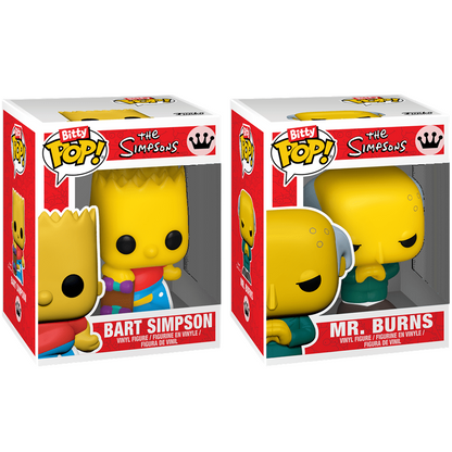 Funko Bitty Pop! The Simpson (2 pack) Bart & Mr. Burns - Mini Vinyl Figure 2cm
