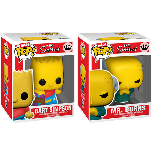 Funko Bitty Pop! The Simpson (2 pack) Bart & Mr. Burns - Mini Vinyl Figure 2cm