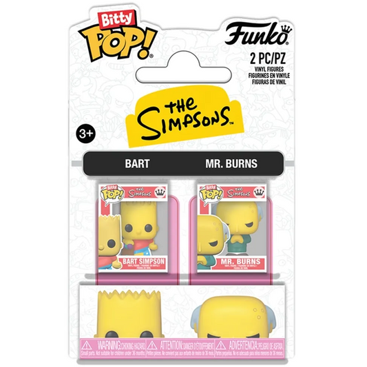 Funko Bitty Pop! The Simpson (2 pack) Bart & Mr. Burns - Mini Vinyl Figure 2cm