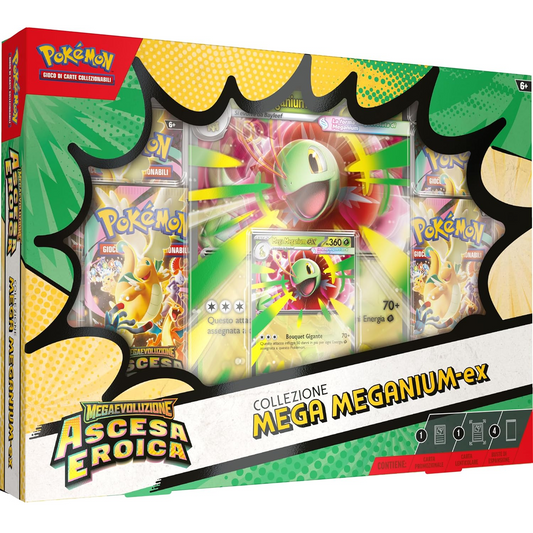 Pokémon GCC: Megaevoluzione Ascesa Eroica - Collezione Mega Meganium - Ex