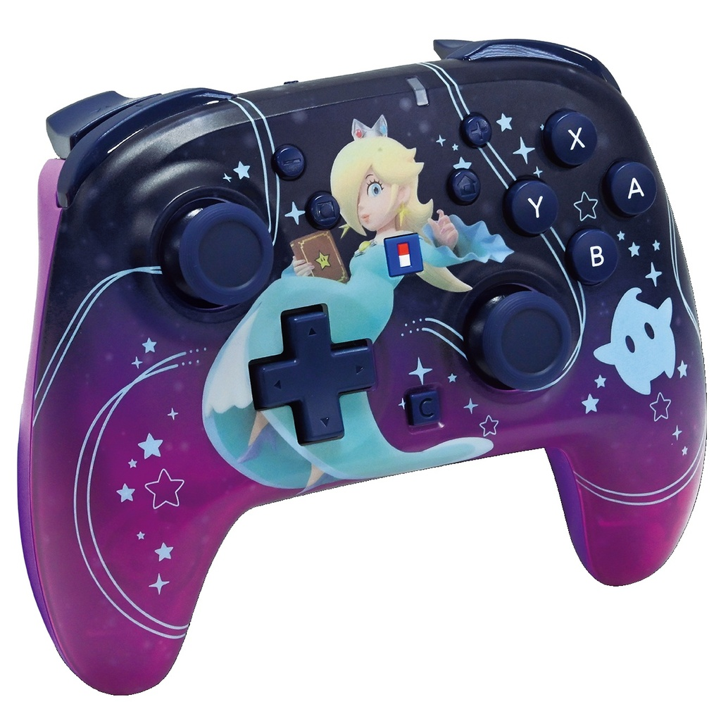 HORI - Wireless HORIPAD Turbo - Super Mario (Rosalina & Luma)  Controller da Gaming Senza Fili per Nintendo Switch 2 Funziona anche con Nintendo Switch/Oled/Lite
