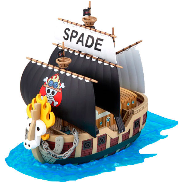 Bandai One Piece: Spade Pirates Ship Model Grand Ship Collection Model Kit 12cm