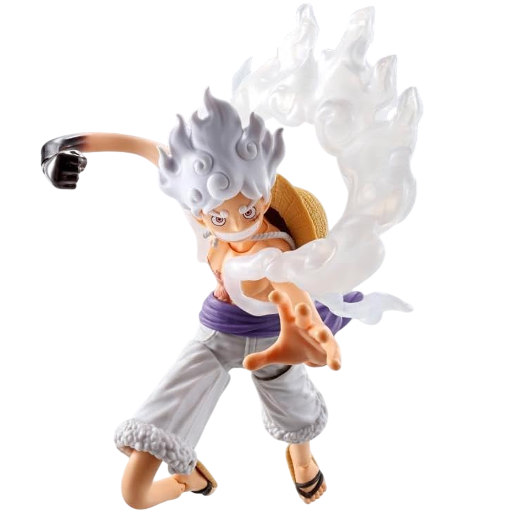 Bandai S.H. Figuarts: One Piece Monkey D. Luffy Gear 5 - Figure Articolata 16cm