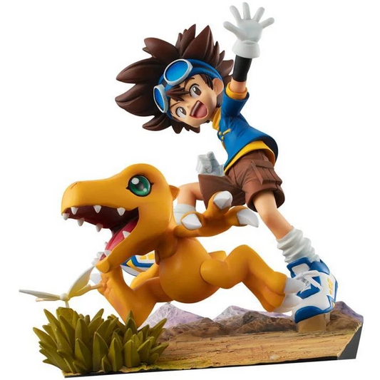Bandai Megahouse: Digimon Adventure Taichi Yagami & Agumon 20th Anniversary - Figure 12cm