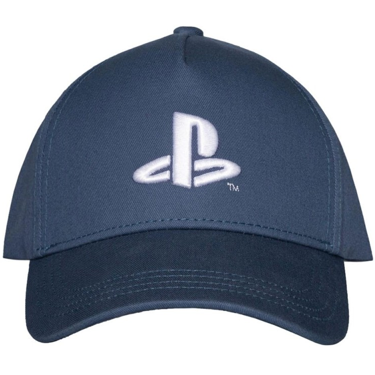 Difuzed - PlayStation Blu Navy 94 Logo Ufficiale Strapback - Berretto Cappello con Visiera Curva Stile Baseball Cap