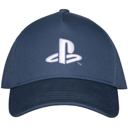 Difuzed - PlayStation Blu Navy 94 Logo Ufficiale Strapback - Berretto Cappello con Visiera Curva Stile Baseball Cap