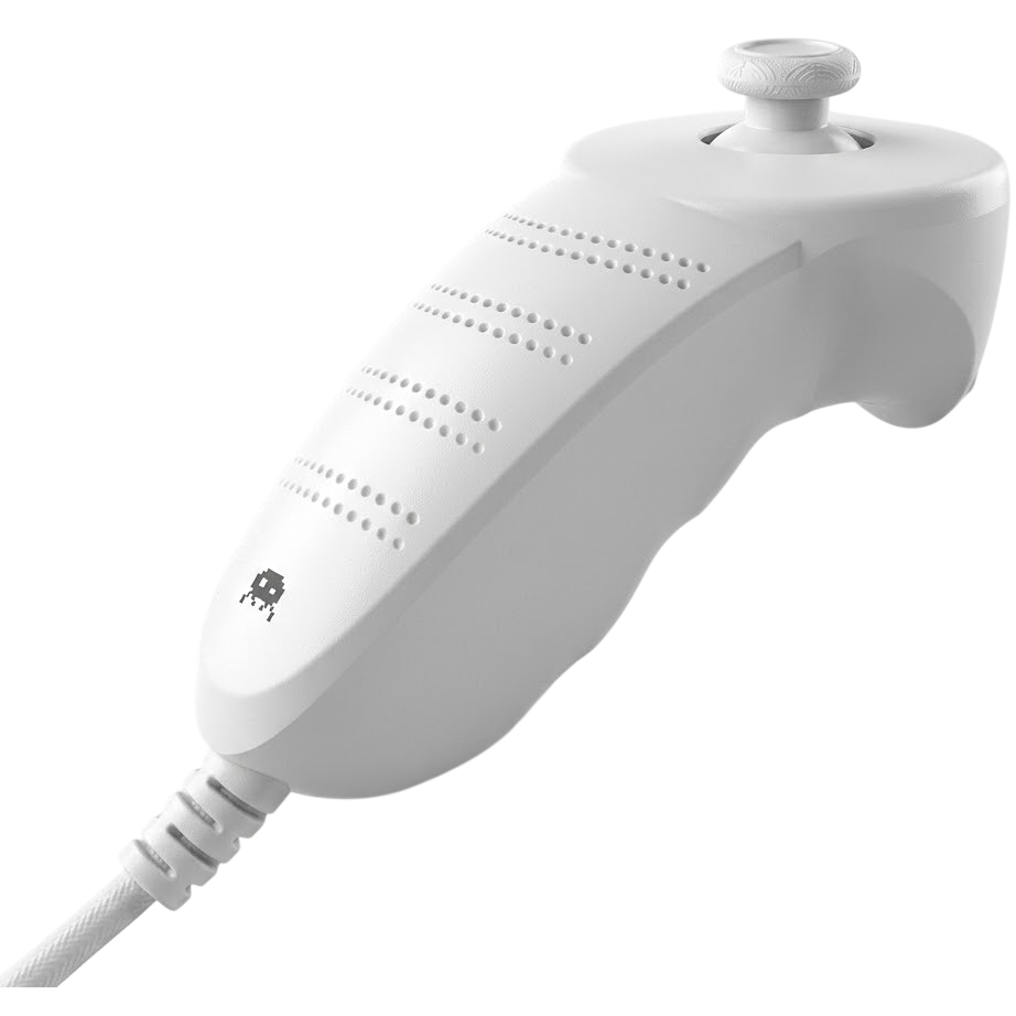 Controller Nunchuk Compatibile Nintendo Wii Wii U Bianco Freaks And Geeks