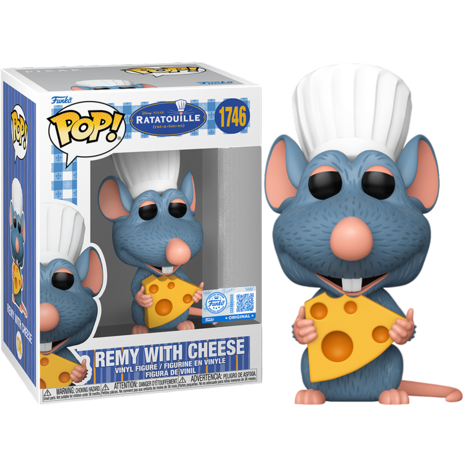 Funko Pop! Disney: Ratatouille (1746) Remy With Cheese Special Edition - Vinyl Figure 9cm