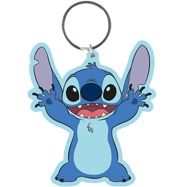 Pyramid Portachiavi Disney Classics Lilo & Stitch (Stitch Happy) - Keychain In Gomma