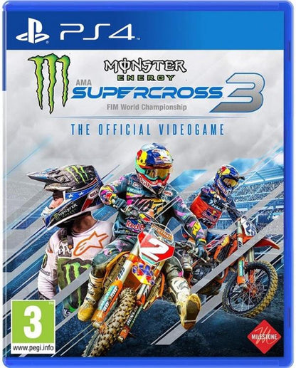 MONSTER ENERGY SUPERCROSS THE OFFICIAL VIDEOGAME 3 PS4 VIDEOGIOCO ITALIANO NUOVO