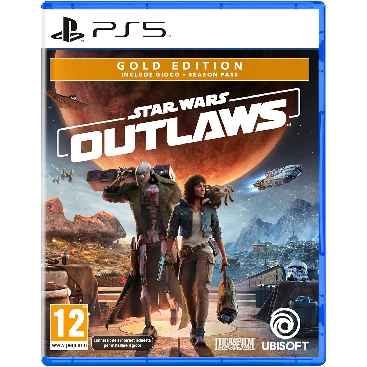 Star Wars Outlaws Gold Edition Ps5 Videogioco Multilingua Playstation 5 Nuovo