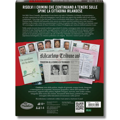 Ravensburger Cold Case 3: Delitto Con Interessi Gioco Investigativo Da Tavolo