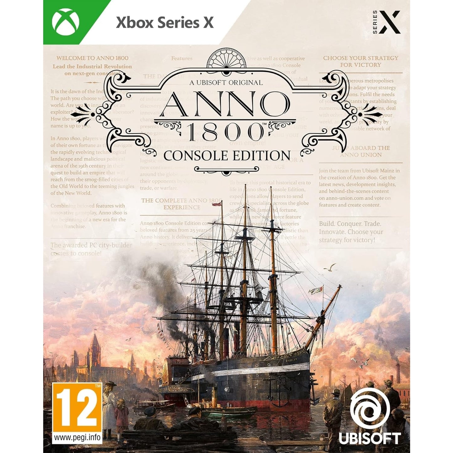 Anno 1800 Console Edition Xbox Series X Videogioco Copertina Italiana