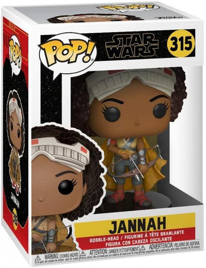 Funko Pop Star Wars 315 Jannah Vinyl Action Figure Statuina Collezione Statuetta