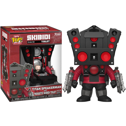 Funko Bitty Pop! Bitty Bot Skibidi Toilet: Titan Speakerman & Parasitic Skibidi Toilet - Vinyl Figure 10cm