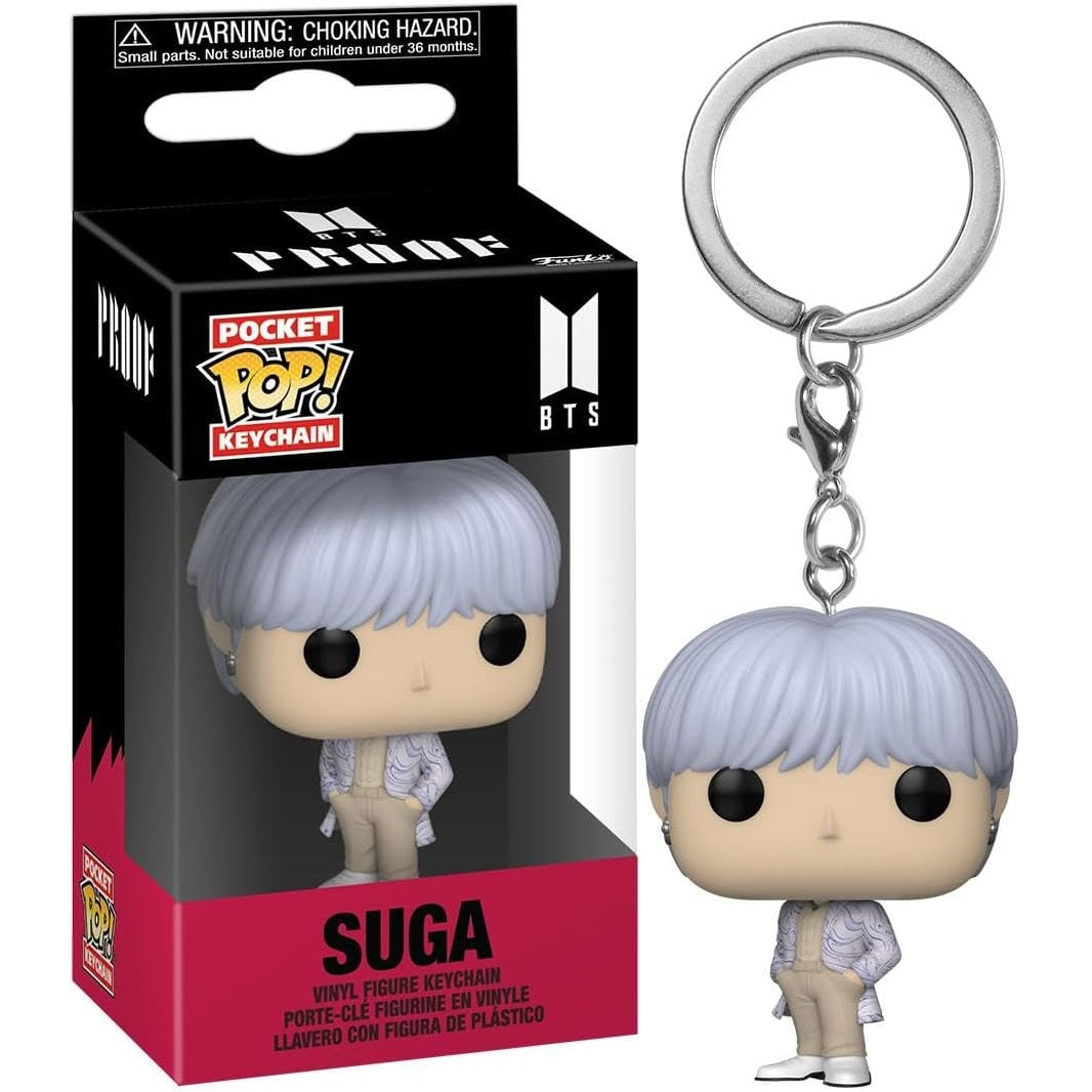 Funko Pocket Pop! Keychain: BTS (Album Proof) Suga - Mini Figure 4cm