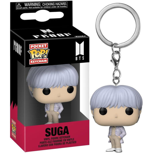 Funko Pocket Pop! Keychain: BTS (Album Proof) Suga - Mini Figure 4cm