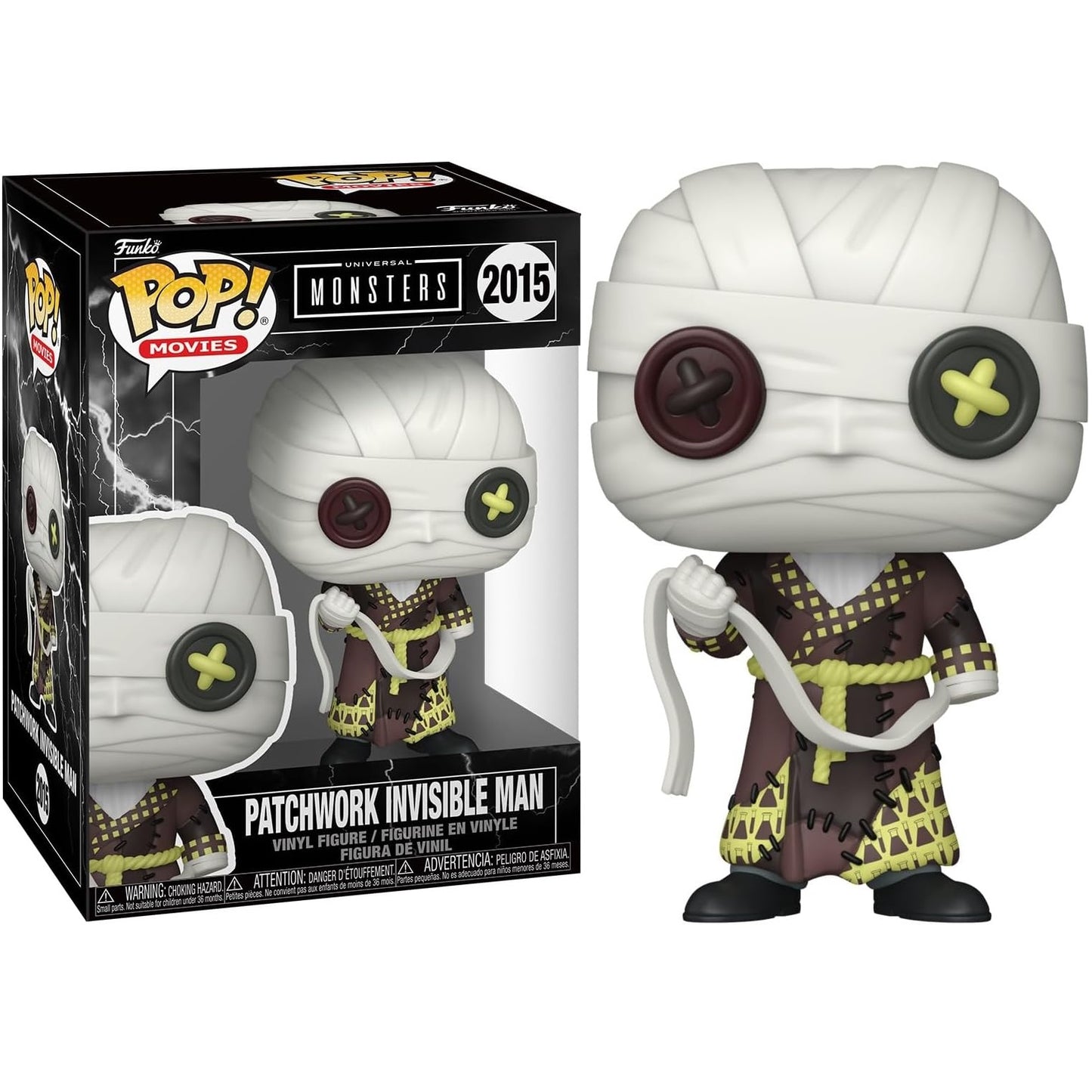 Funko Pop! Movies: Universal Monsters (2015) Patchwork Invisible Man - Vinyl Figure 9cm