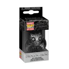 Funko Pop ! Keychain Pocket Game Of Thrones (Drogon Iron) Portachiavi Vinyl 4Cm