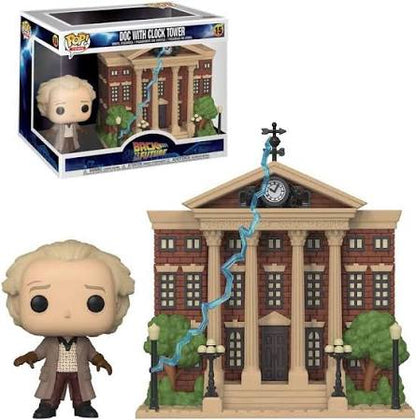 Funko Pop! Town: Back To The Future (15) Doc With Clock Tower - Vinyl Figure 15cm