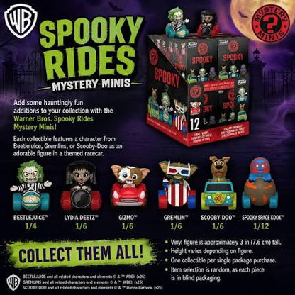 Funko Mystery Mini: Warner Bros. Spooky Rides (1pz) Random Mini Figure Da Collezione - Blind Box