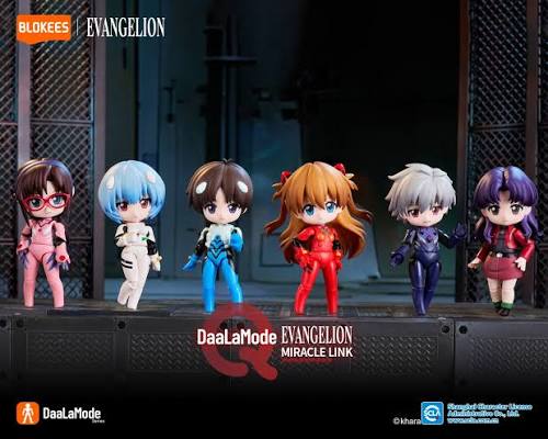 Blokees Evangelion Fantastic Q Series Miracle Model Kit (Blind Box Intero) 6pz Action Figure 75633
