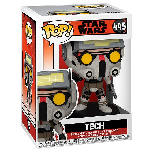 Funko Pop Star Wars 445 Tech Vinyl Action Figure Statuetta Da Collezione Nuovo