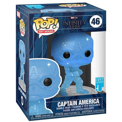 Funko Pop Infinity Saga Art Series 46 Captain America Marvel Vinyl Action Figure