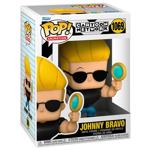 Funko Pop ! Cartoon Network - (1069) Johnny Bravo Vinyl Figure 9Cm Cn Nuovo