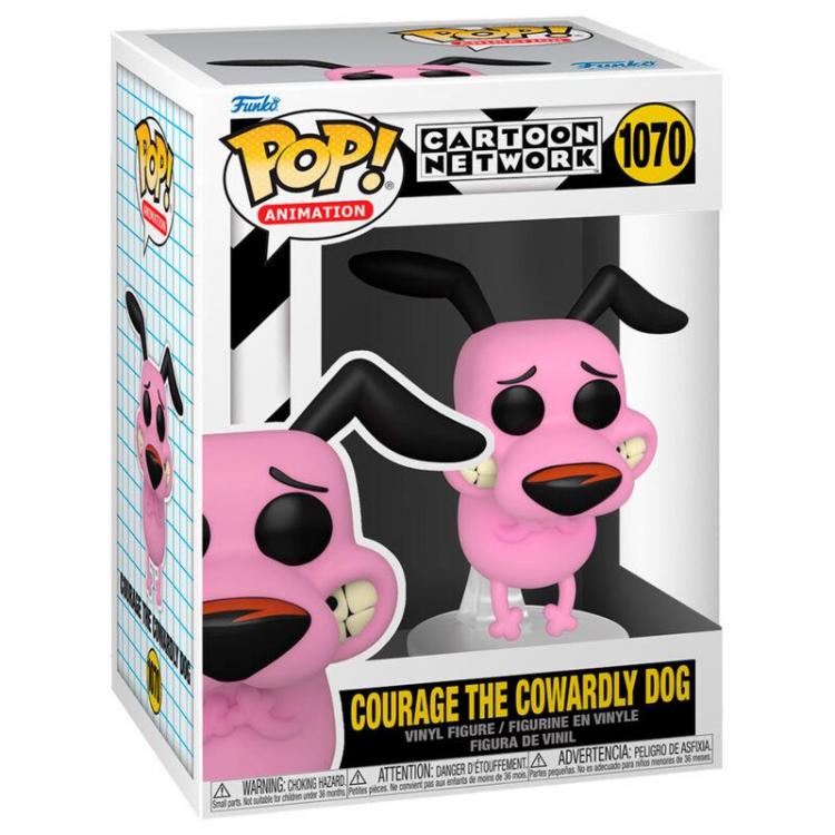 Funko Pop ! Cartoon Network - (1070) Courage The Cowardly Dog Leone Cane Fifone