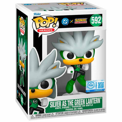 Funko Pop ! Heroes - DC X Sonic (592) Silver As Green Lantern 9cm (Preordine)