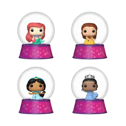 FUNKO Mini Snow Globes Disney Princess (Ariel / Belle/ Tiana / Jasmine) 6cm