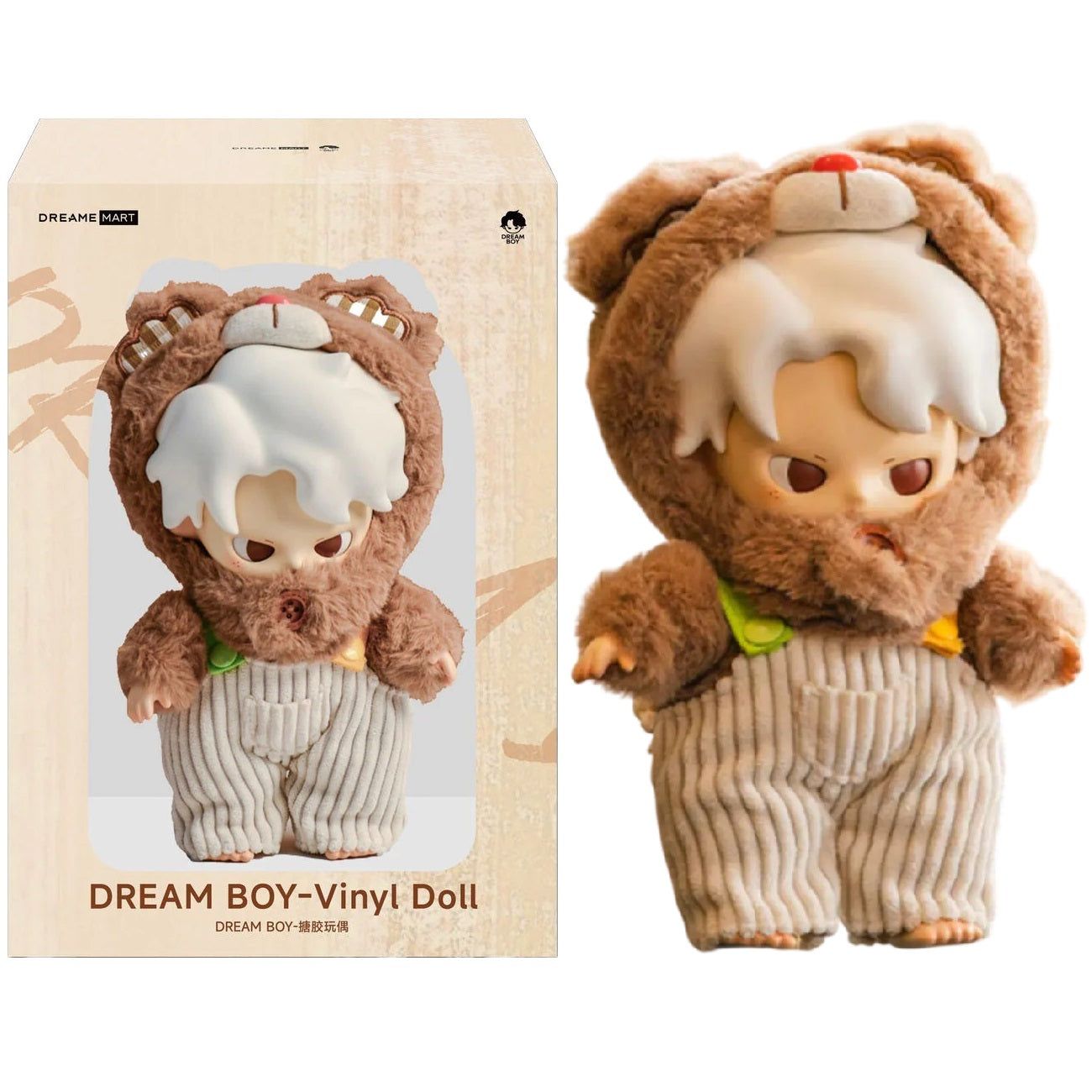 Dream Boy Spring Outing Bear Figure – Bambola 25cm In Peluche E Vinile