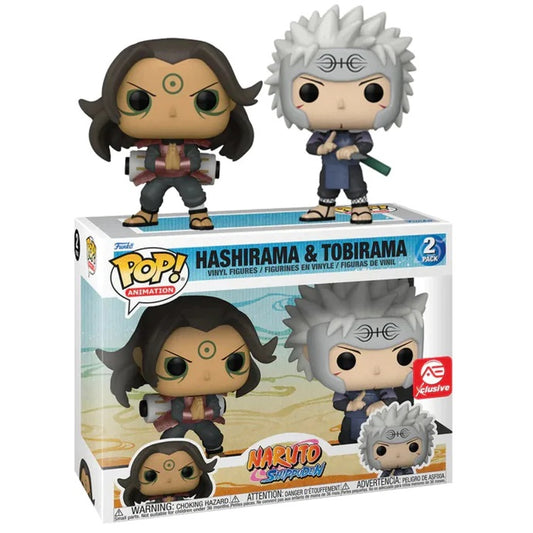 Funko Pop ! Animation Naruto Shippuden (2) - Hashirama & Tobirama Exclusive 9Cm