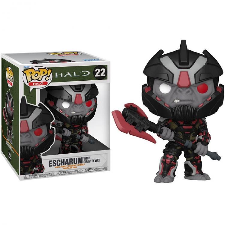 Funko Pop Halo 22 Escharum With Gravity Axe 15Cm Vinyl Figure Xbox Statua Pop
