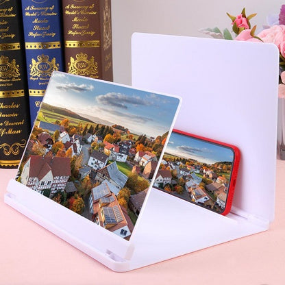 Ingranditore Schermo Display Supporto Cellulare Smartphone 3D Stand 10" Pollici