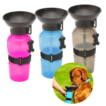 BORRACCIA PORTATILE CANE GATTO ANIMALI DISPENSER BEVERINO ACQUA CIOTOLA VIAGGIO
