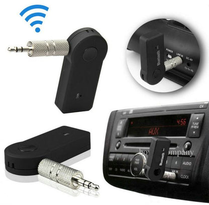 Ricevitore Adattatore Jack 3.5Mm Aux Bluetooth Cavo Vivavoce Auto Stereo Audio