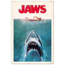 Maxi Poster Locandina Film - Jaws  (Lo Squalo) TV Cinema Cult Arte Incorniciabile Animation da Pub Casa Ufficio Locanda Nerd 91x61 cm
